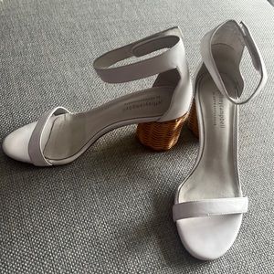 Anthropologie X Jeffrey Campbell White Heeled Sandal